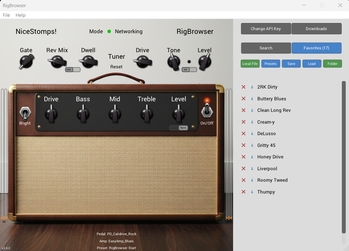 RigBrowser Interface