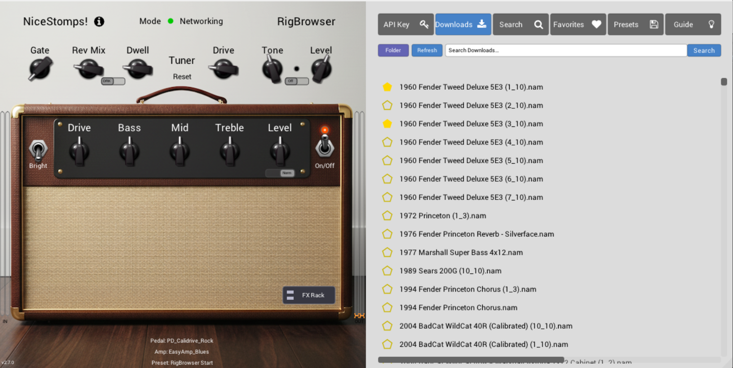 RigBrowser Interface